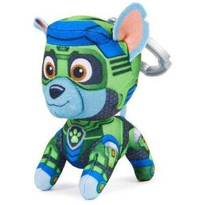 PAW Patrol: The Mighty Movie – Rocky 4″ Clip-On Plush – Keychain Bag Clip – New